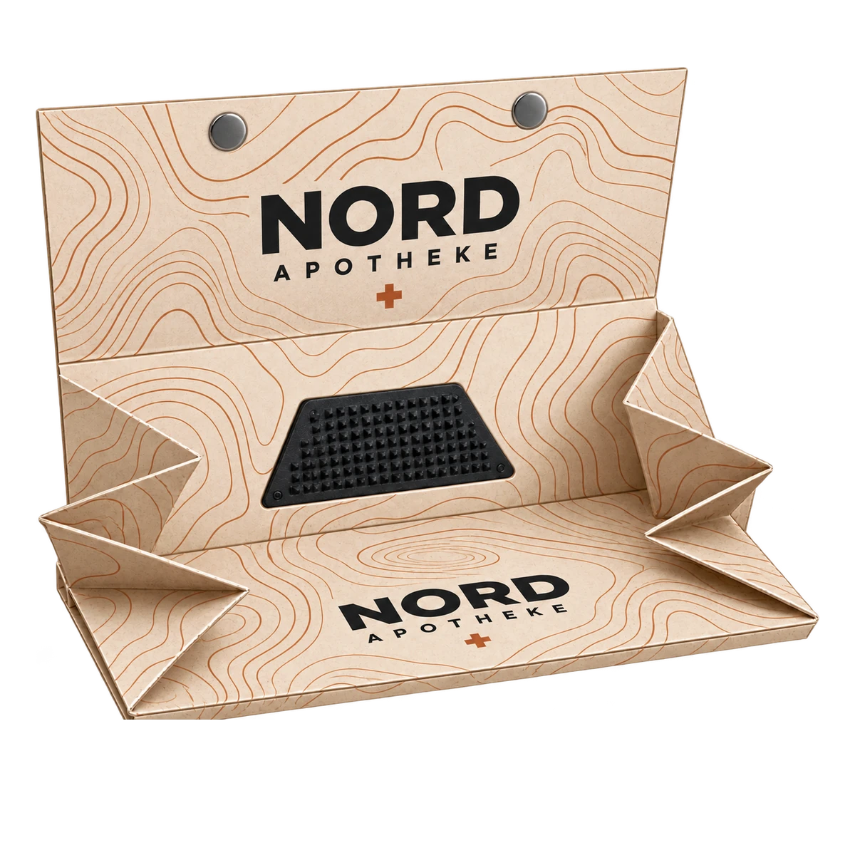 Geöffnetes All-in-One Rolling Kit mit NORD Branding und zwei sichtbaren Magneten