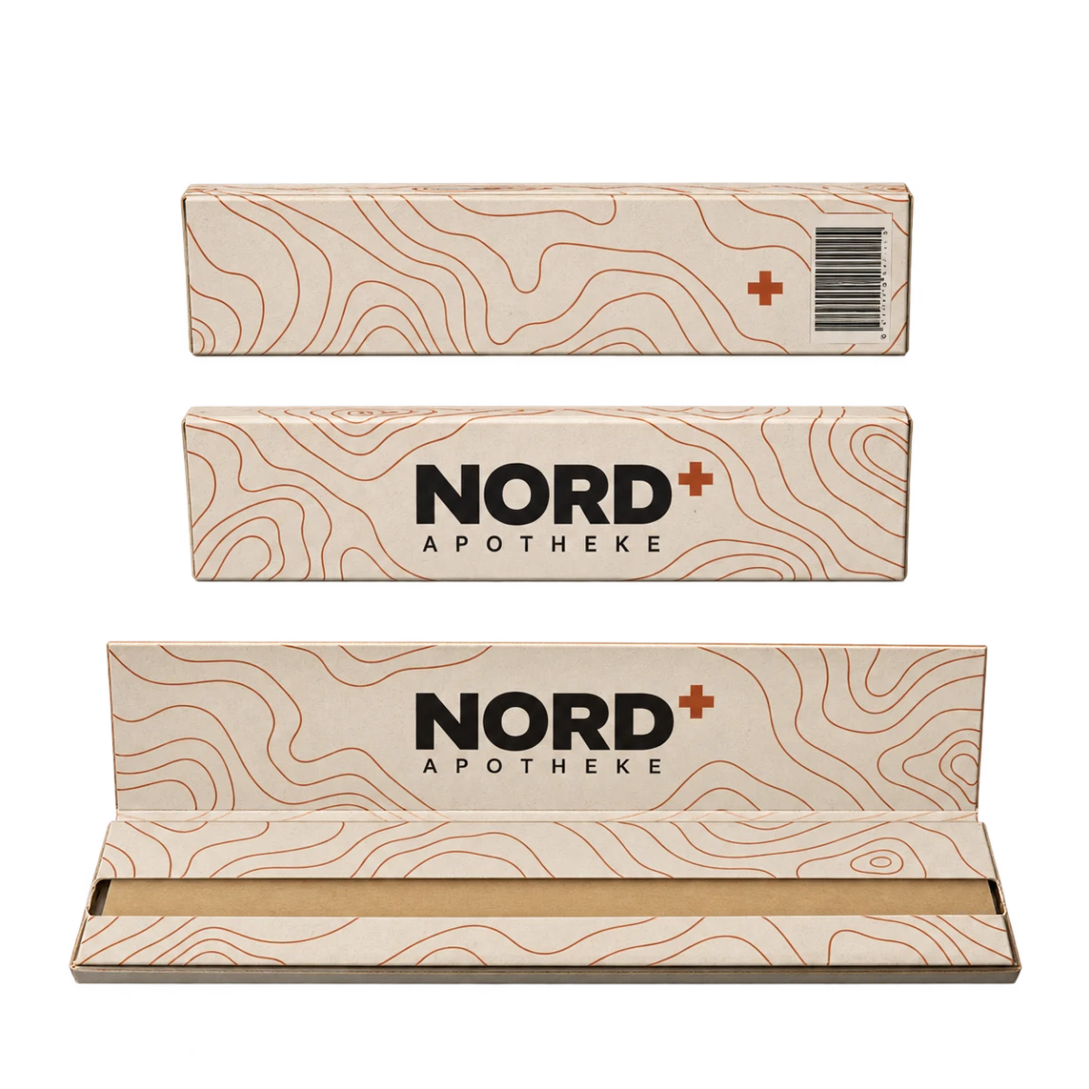 King Size Slim Papers – NORD Designstudie, Beispielbranding NORD Apotheke
