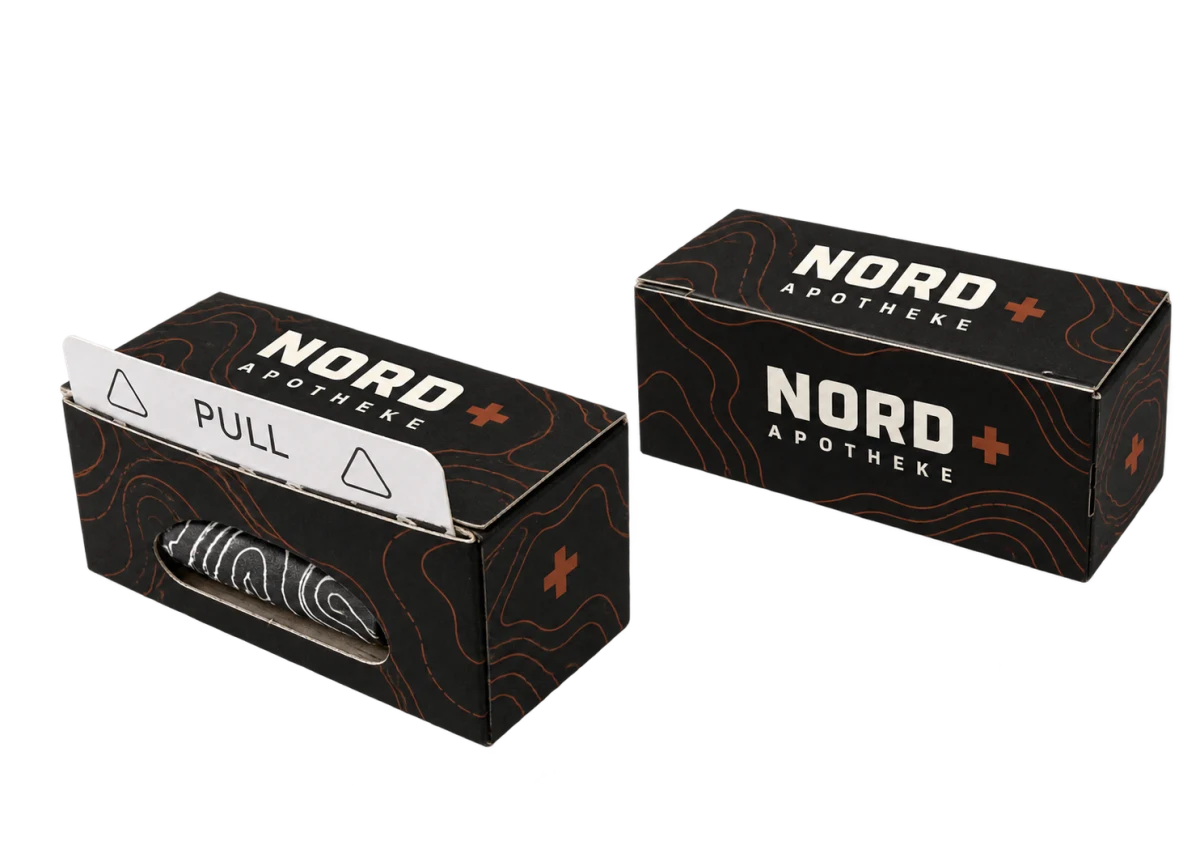 Endlos-Rollpapier – NORD Designstudie, Beispielbranding NORD Apotheke