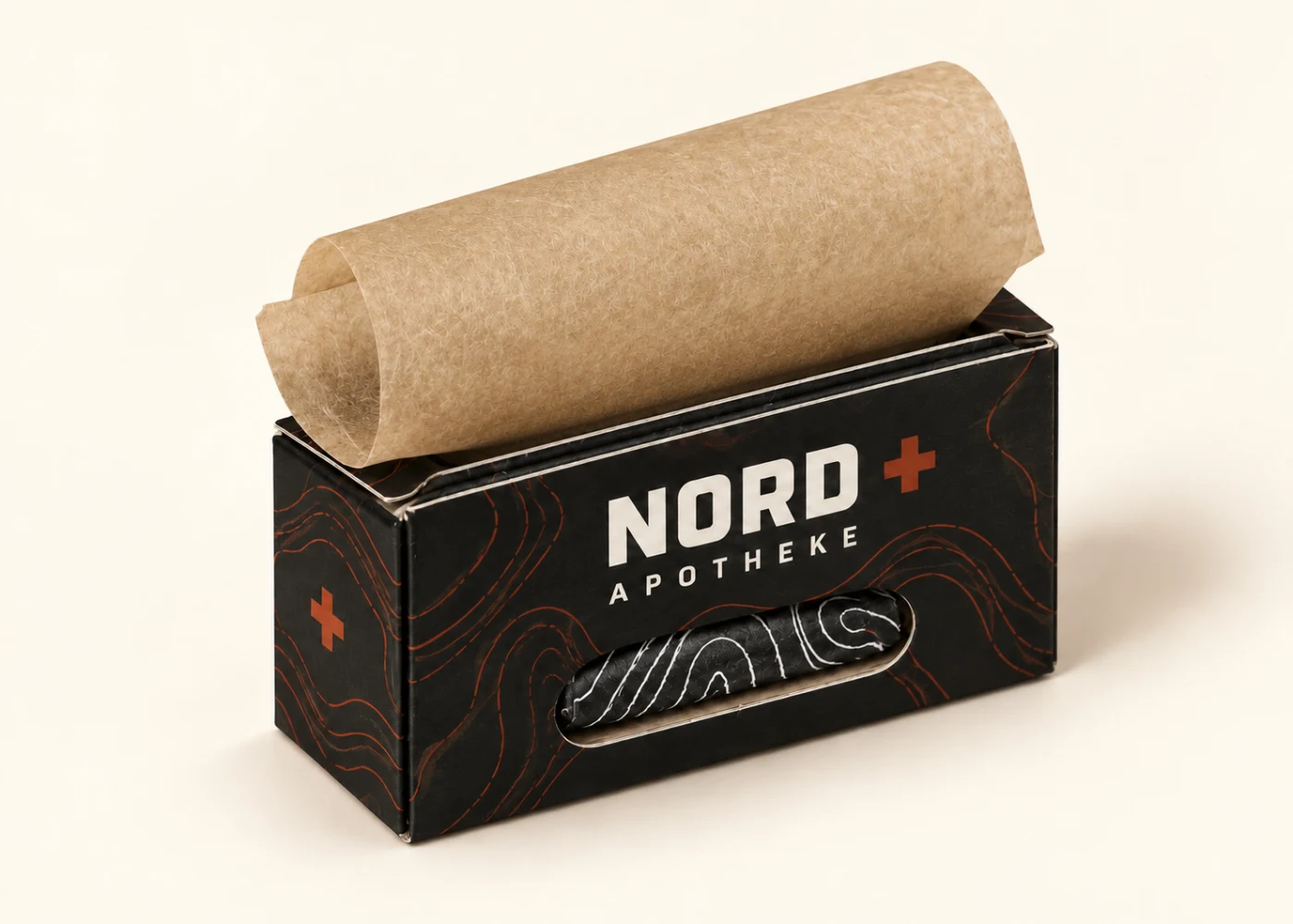 NORD Endlos-Rollpapier mit herausgezogenem Papier als fiktive Designstudie